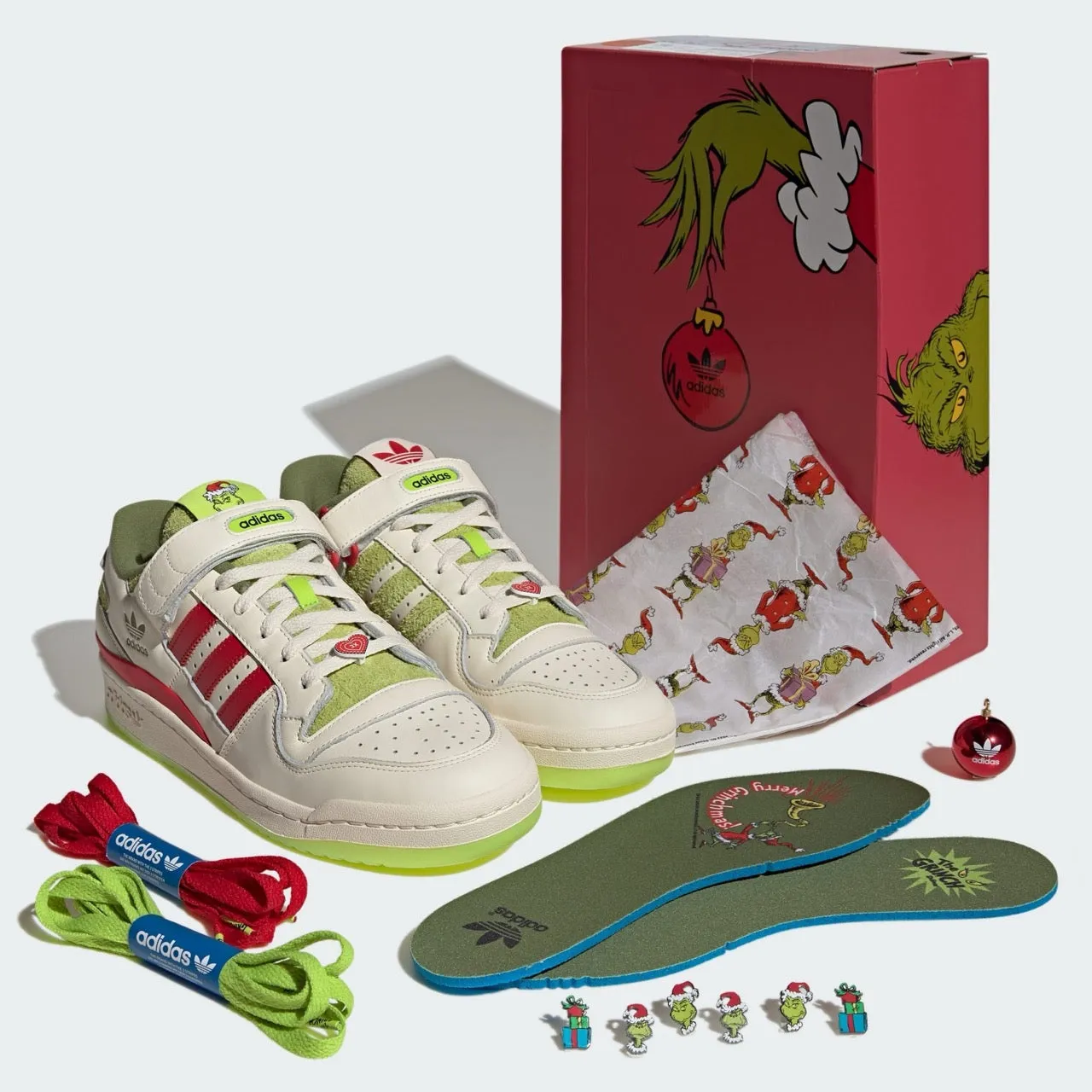 Adidas Originals Men Forum Low x The Grinch Cream ID3512
