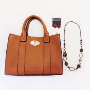 ADO | Gold & Brown Necklace Long