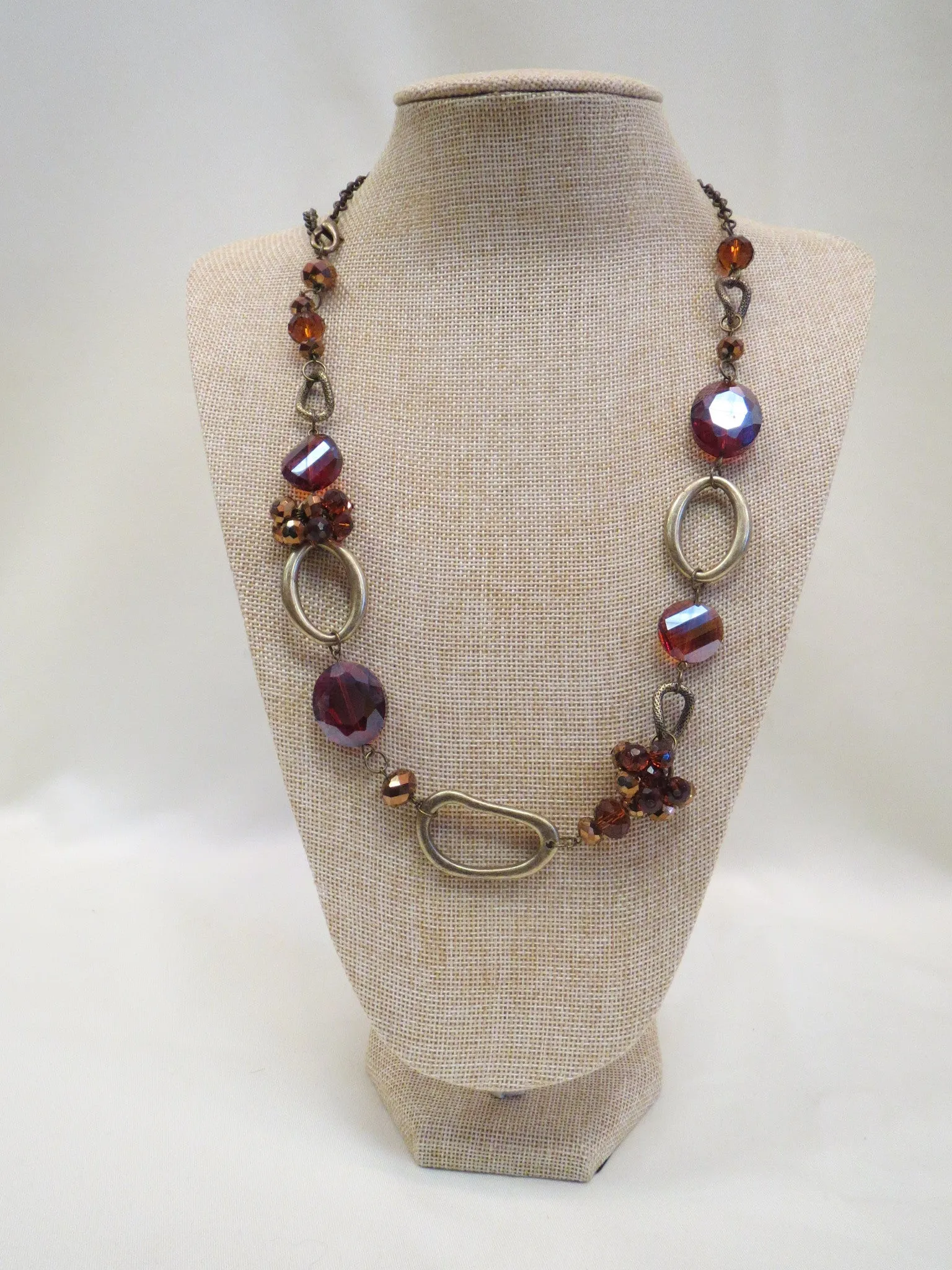 ADO | Gold & Brown Necklace Long