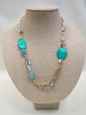 ADO | Green & Gold Necklace