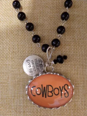 ADO | Hometown Pride Cowboys Charm Rosary Necklace