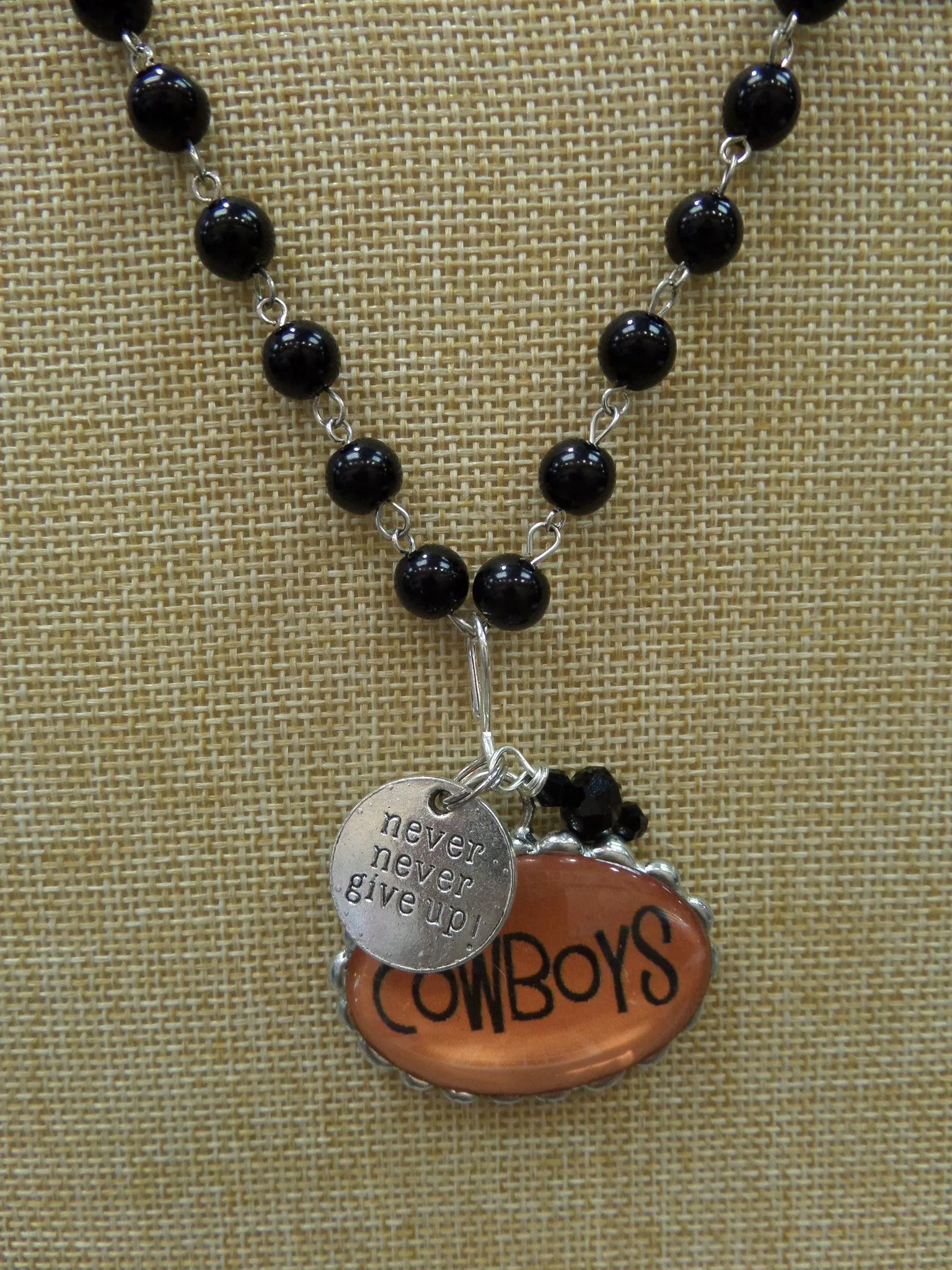 ADO | Hometown Pride Cowboys Charm Rosary Necklace