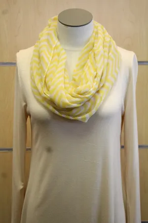 ADO | Infinity Yellow and White Chevron Scarf