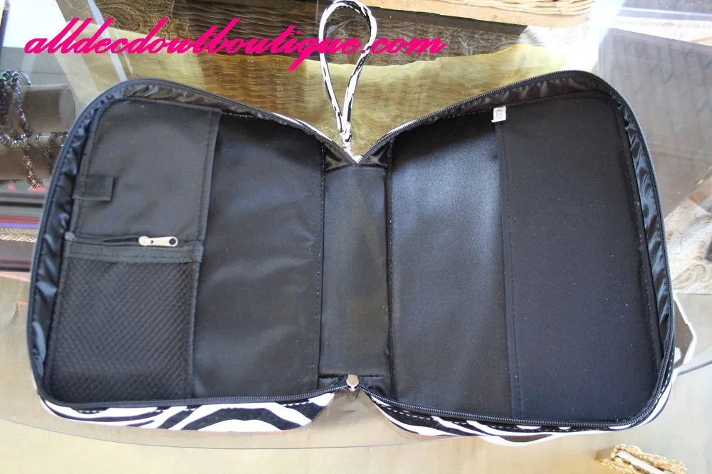 ADO | Pink and Zebra Print Embellished Bible Cover