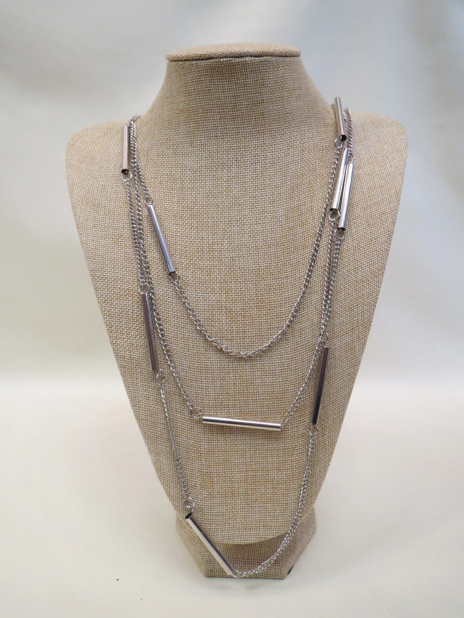ADO | Silver Bar Layer Necklace