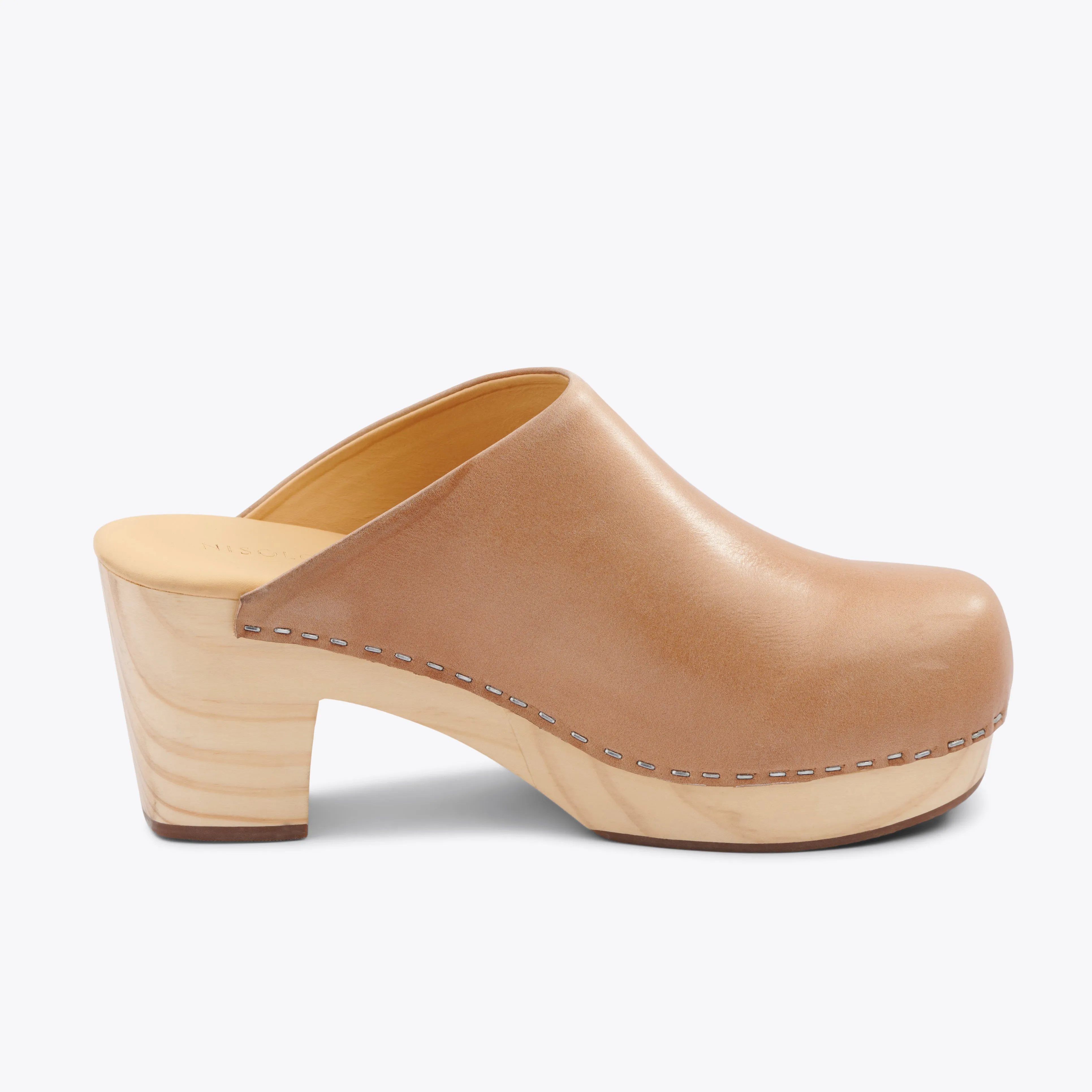 All-Day Heeled Clog Almond