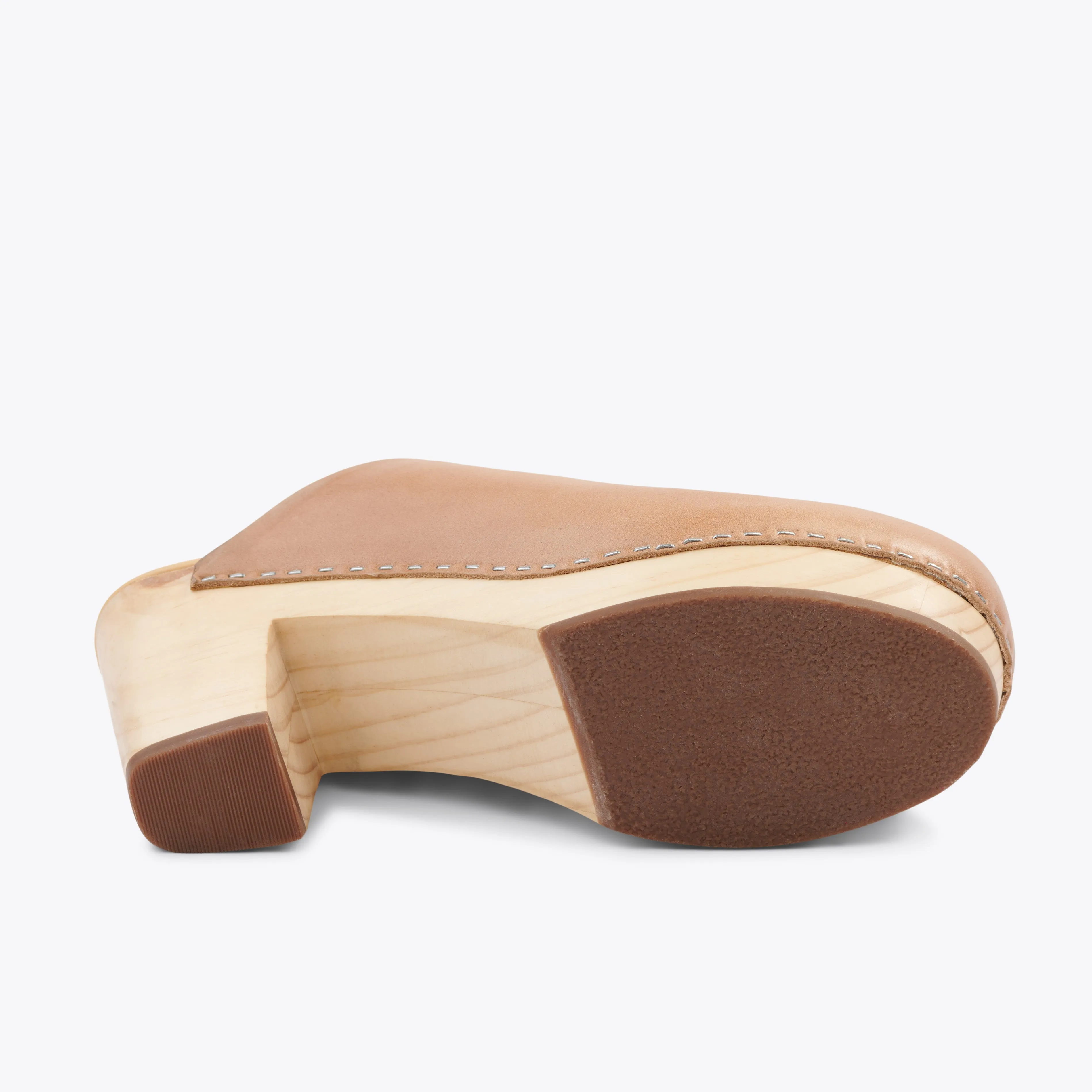 All-Day Heeled Clog Almond