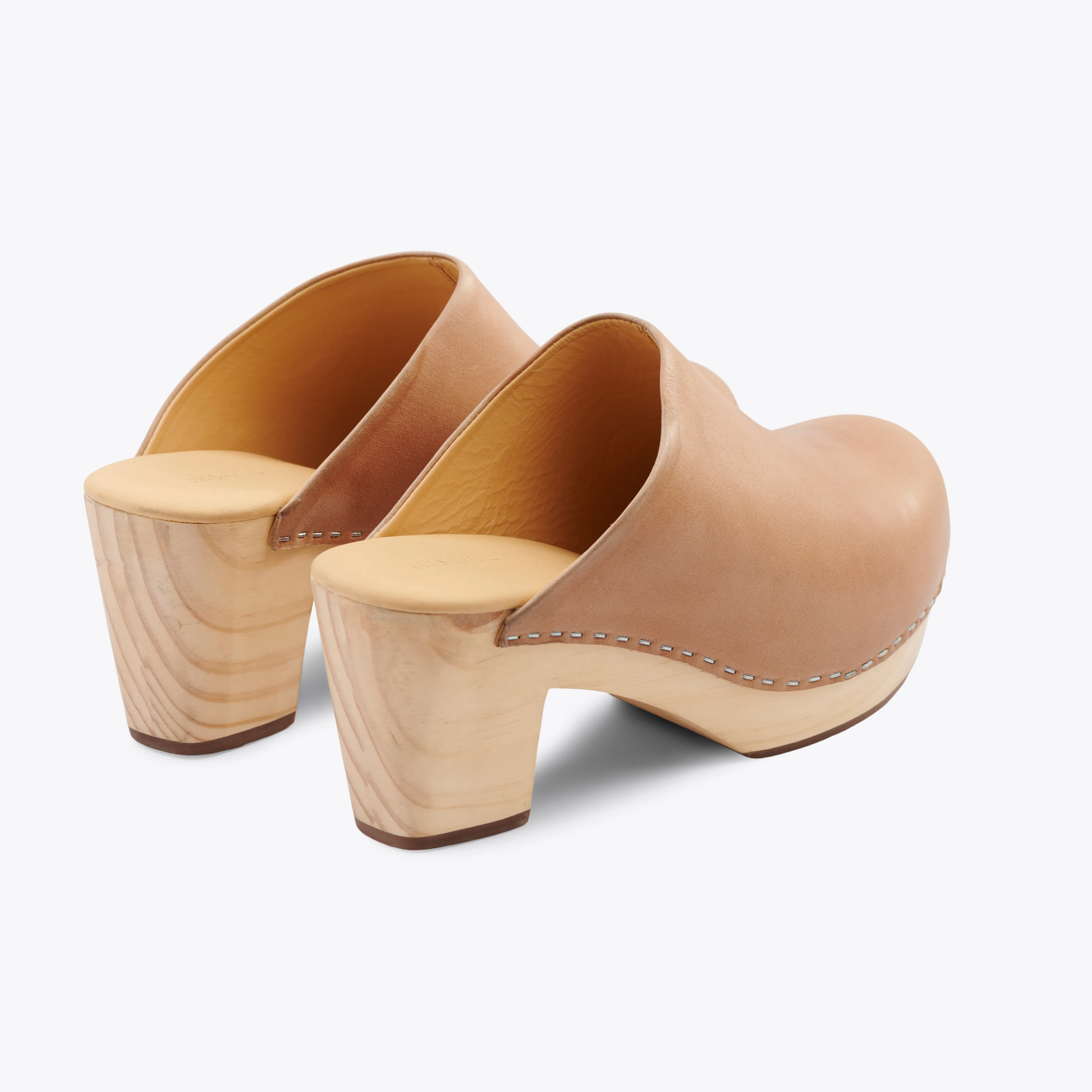 All-Day Heeled Clog Almond
