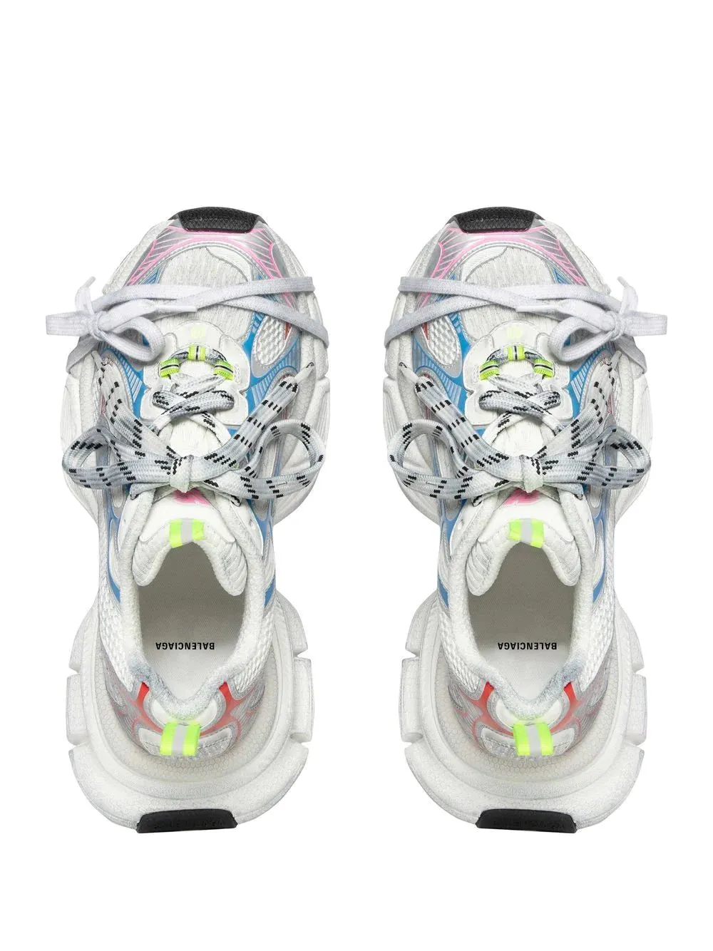 BALENCIAGA MEN 3XL Lace Detail Sneakers White/Multi