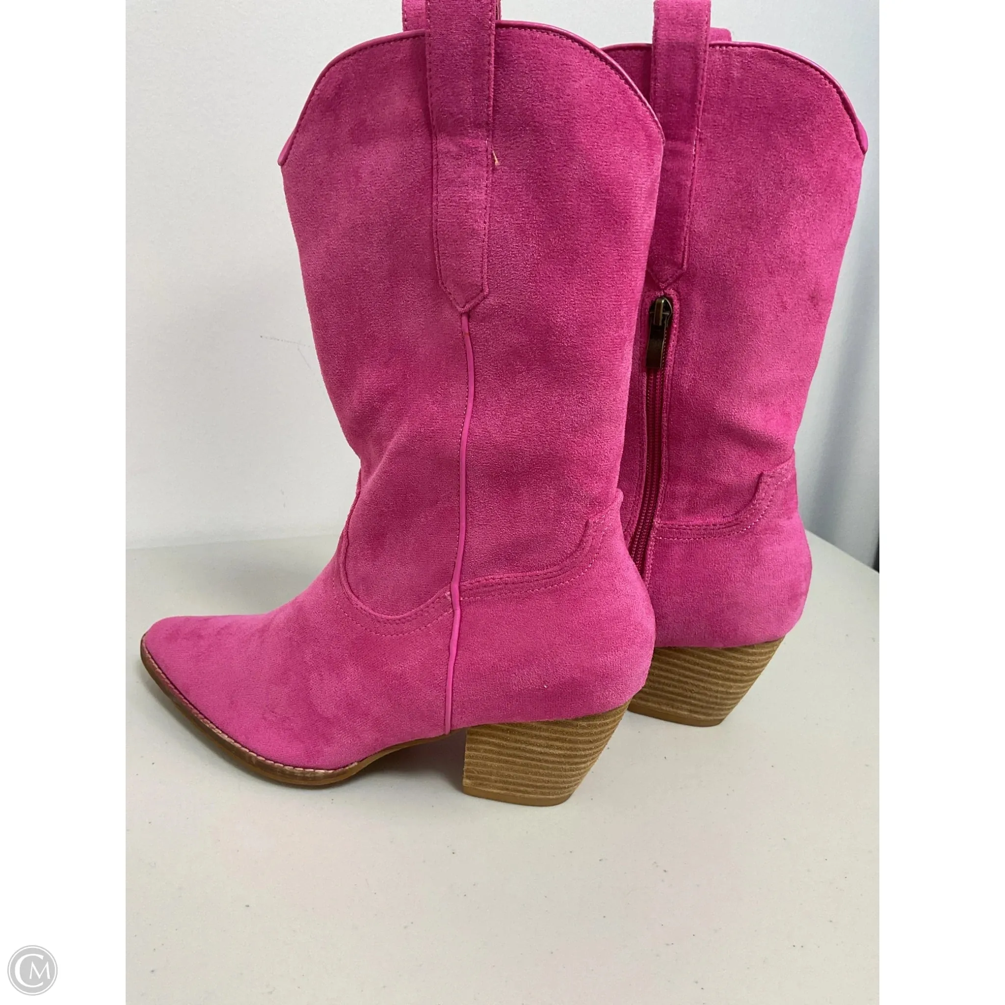 Boots Western By Cme In Pink, Size: 10