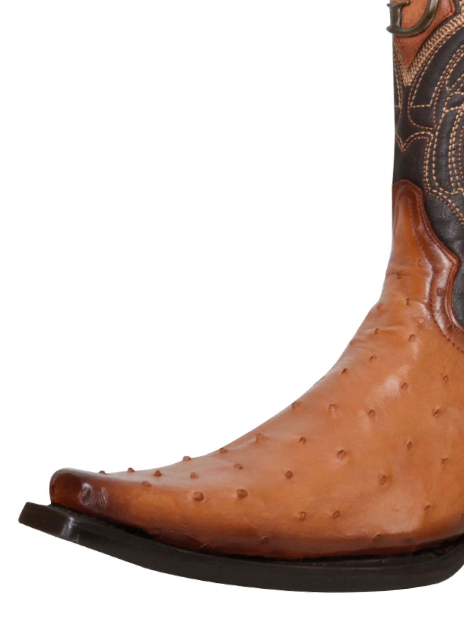 Botas Vaqueras Exoticas de Avestruz Original para Hombre 'El General' - ID: 45077