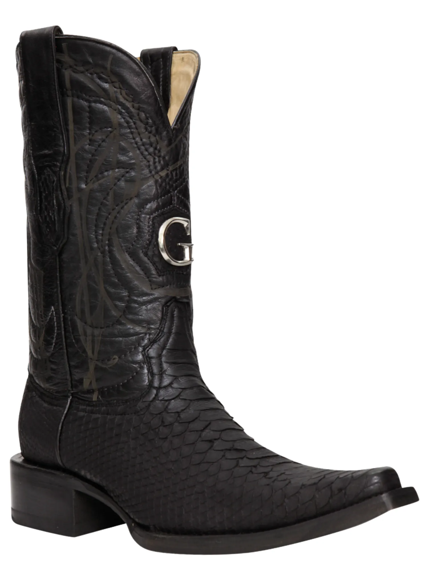 Botas Vaqueras Exoticas de Python Original para Hombre 'El General' - ID: 45087