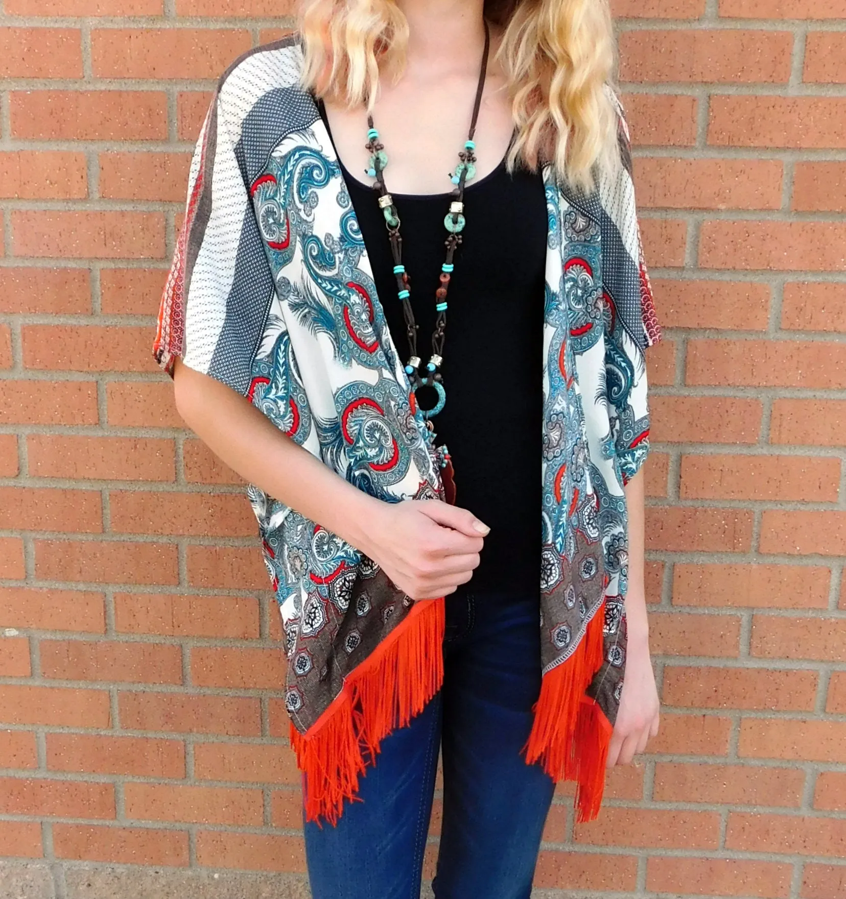 By Together | Fringe Kimono