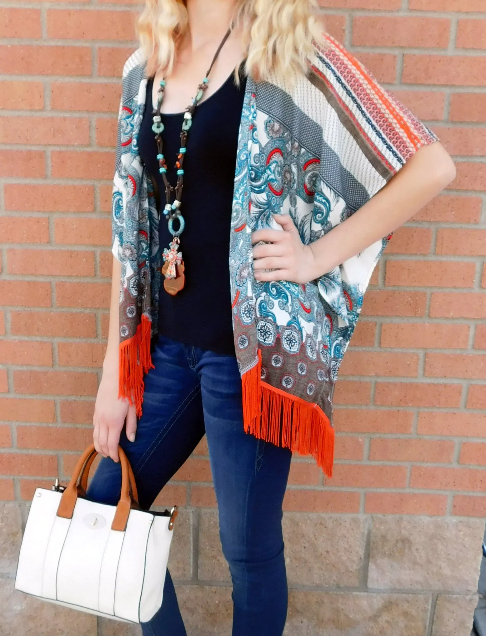 By Together | Fringe Kimono