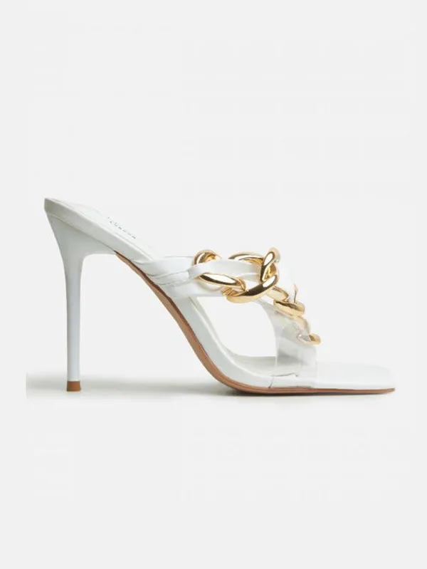 Chain Heeled Sandals