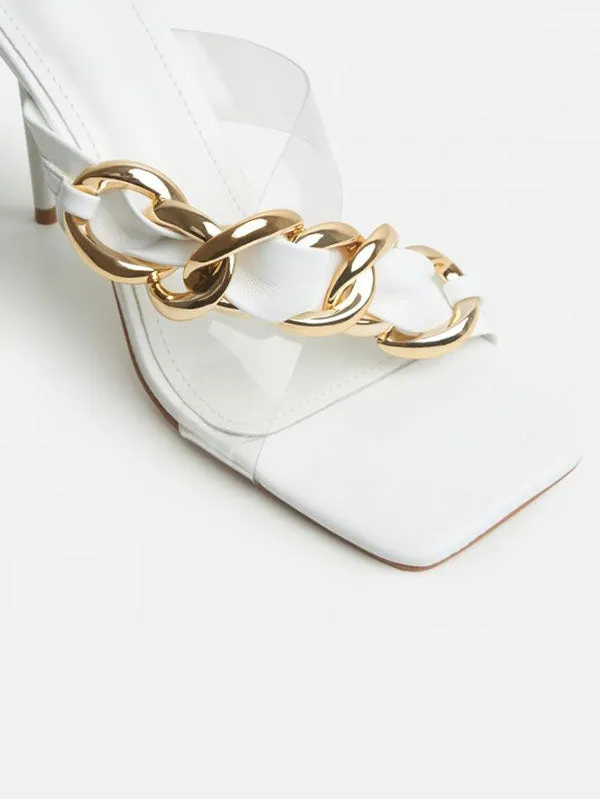 Chain Heeled Sandals