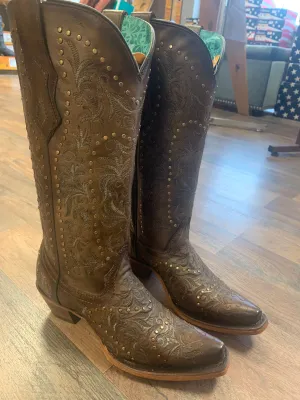 Corral Boots Women's Corral Leather Boots Handcrafted Maple
