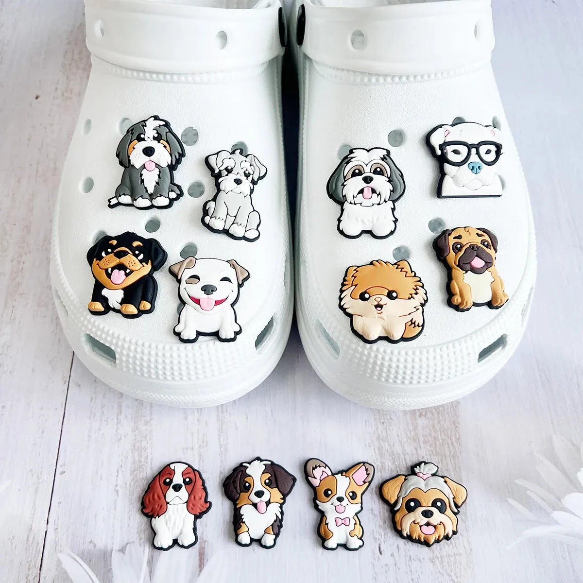 Cute Animals Dog Shoe Charms for Crocs