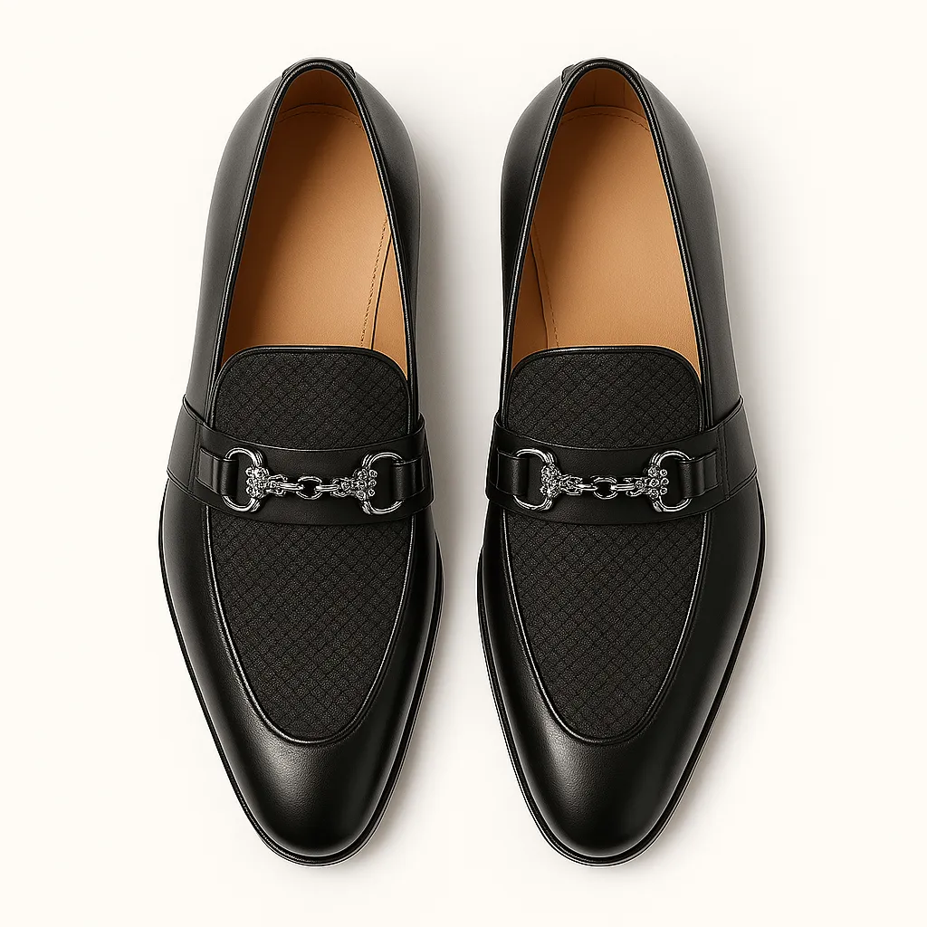 Domoir | Mesh Buckle Loafers