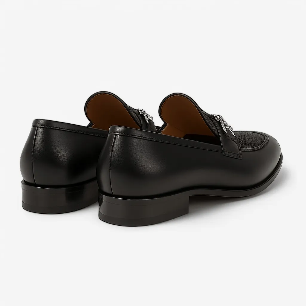 Domoir | Mesh Buckle Loafers