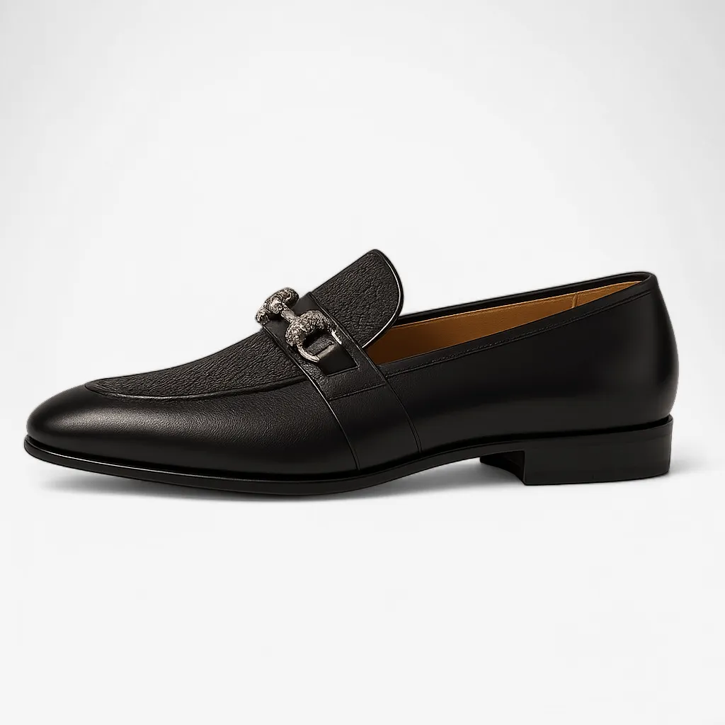 Domoir | Mesh Buckle Loafers