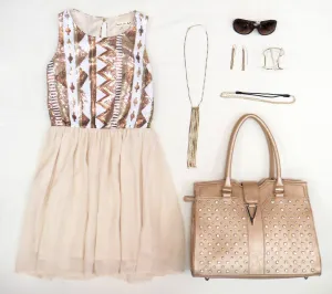 Double Zero | Sequin Dress Cream