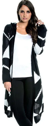 Elan | Aztec Pattern Sweater Cardigan