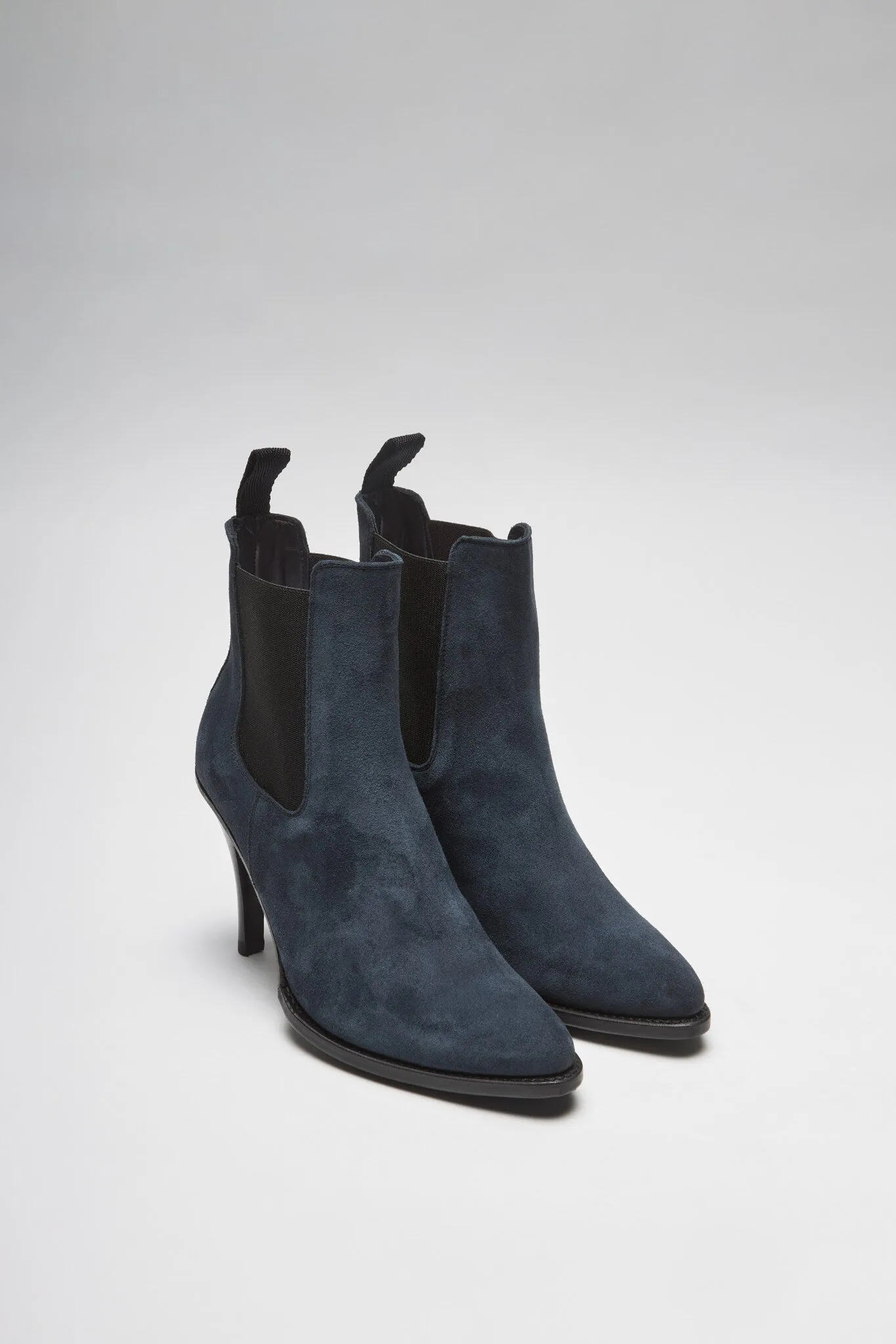 EVA II Damen Blau Lederstiefelette