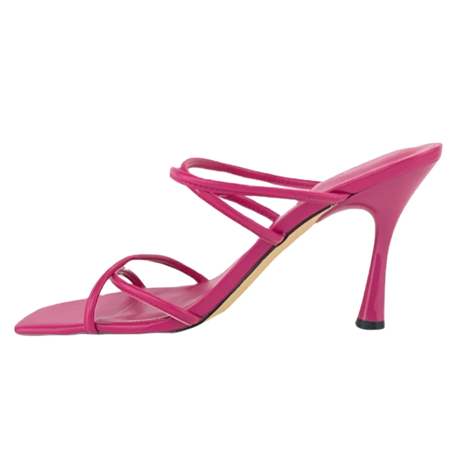 FASHYN Women's Crisscross Straps Heeled Sandals