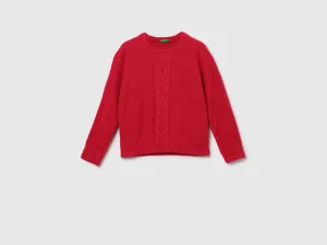Girls Knitted Round Neck Sweater