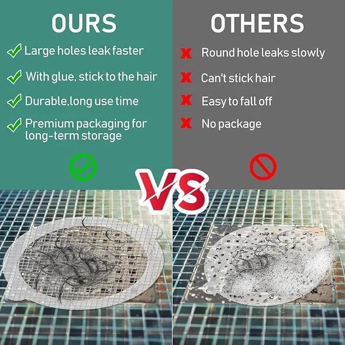 HairTrap™ - Disposable Shower Drain Stickers (30 pieces)