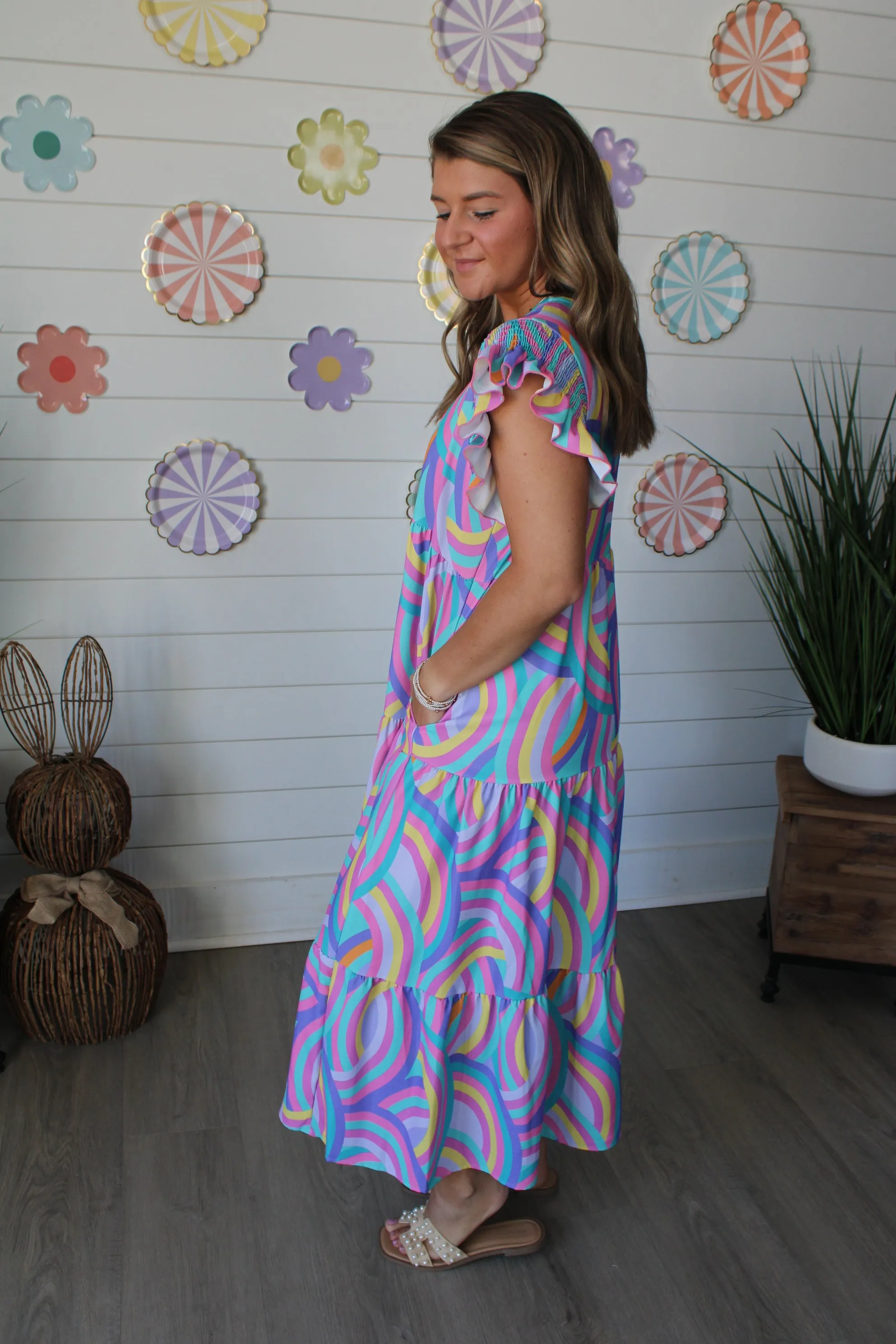 Happy Days Ahead Midi • Lavender Multi