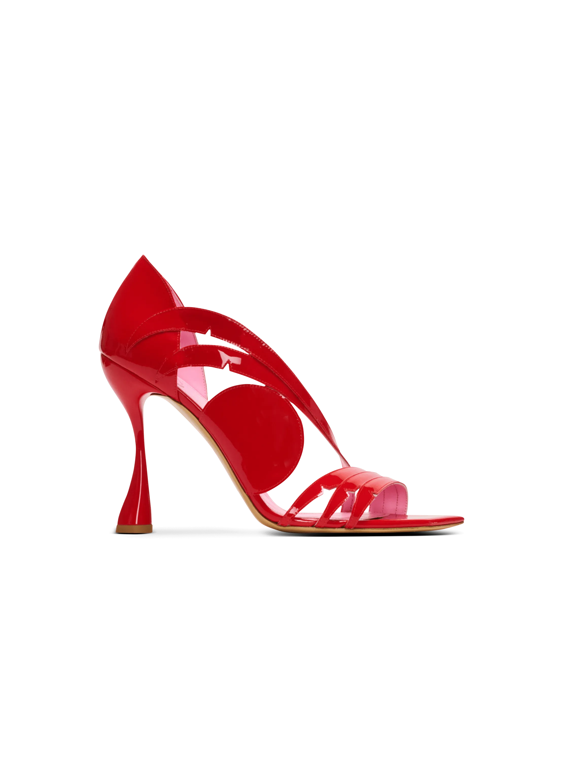 Heeled Eden Sandals In Patent Leather