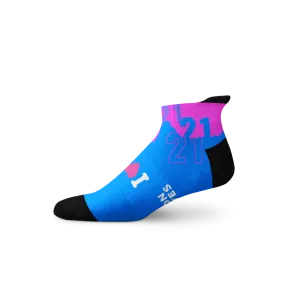 I Love Boobies 21 Tab Socks