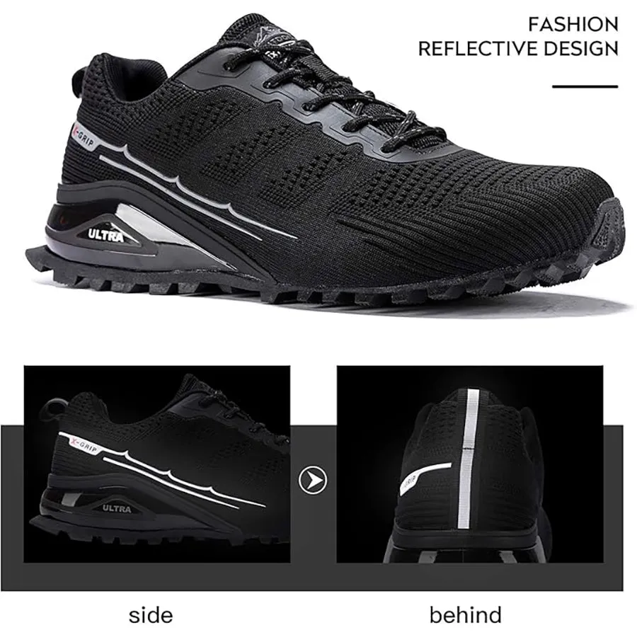Kricely Men's All-terrain Hiking Sneakers Mountain Hiking, Gym Workouts and Wilderness Adventure Shoes Wide Fit
