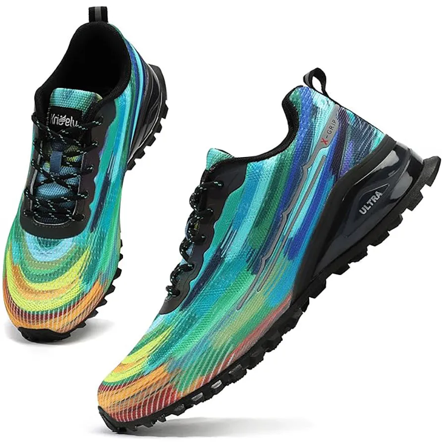 Kricely Men's All-terrain Hiking Sneakers Mountain Hiking, Gym Workouts and Wilderness Adventure Shoes Wide Fit