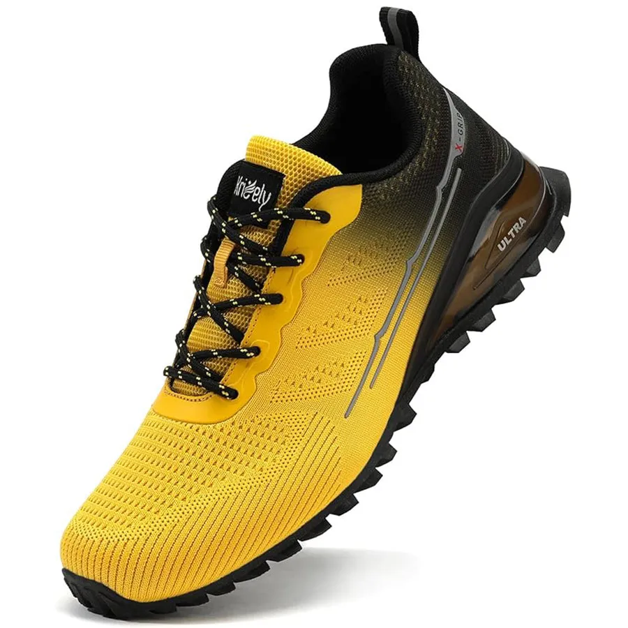 Kricely Men's All-terrain Hiking Sneakers Mountain Hiking, Gym Workouts and Wilderness Adventure Shoes Wide Fit