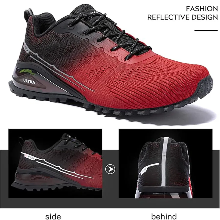 Kricely Men's All-terrain Hiking Sneakers Mountain Hiking, Gym Workouts and Wilderness Adventure Shoes Wide Fit