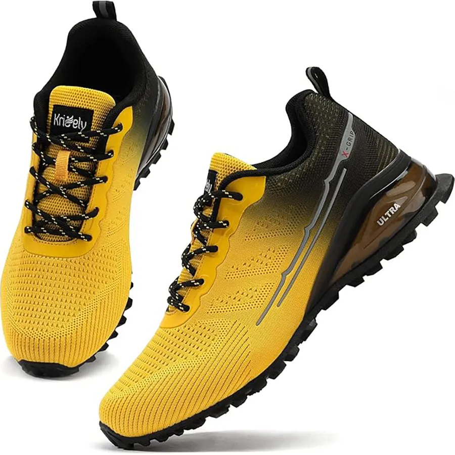 Kricely Men's All-terrain Hiking Sneakers Mountain Hiking, Gym Workouts and Wilderness Adventure Shoes Wide Fit