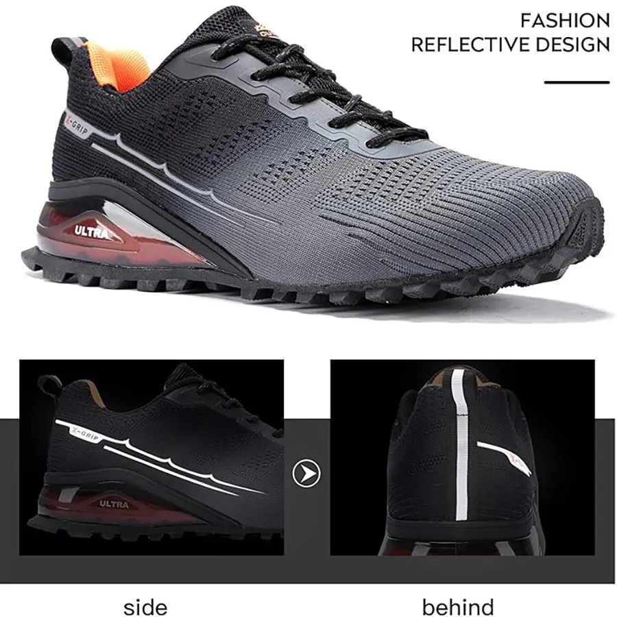 Kricely Men's All-terrain Hiking Sneakers Mountain Hiking, Gym Workouts and Wilderness Adventure Shoes Wide Fit