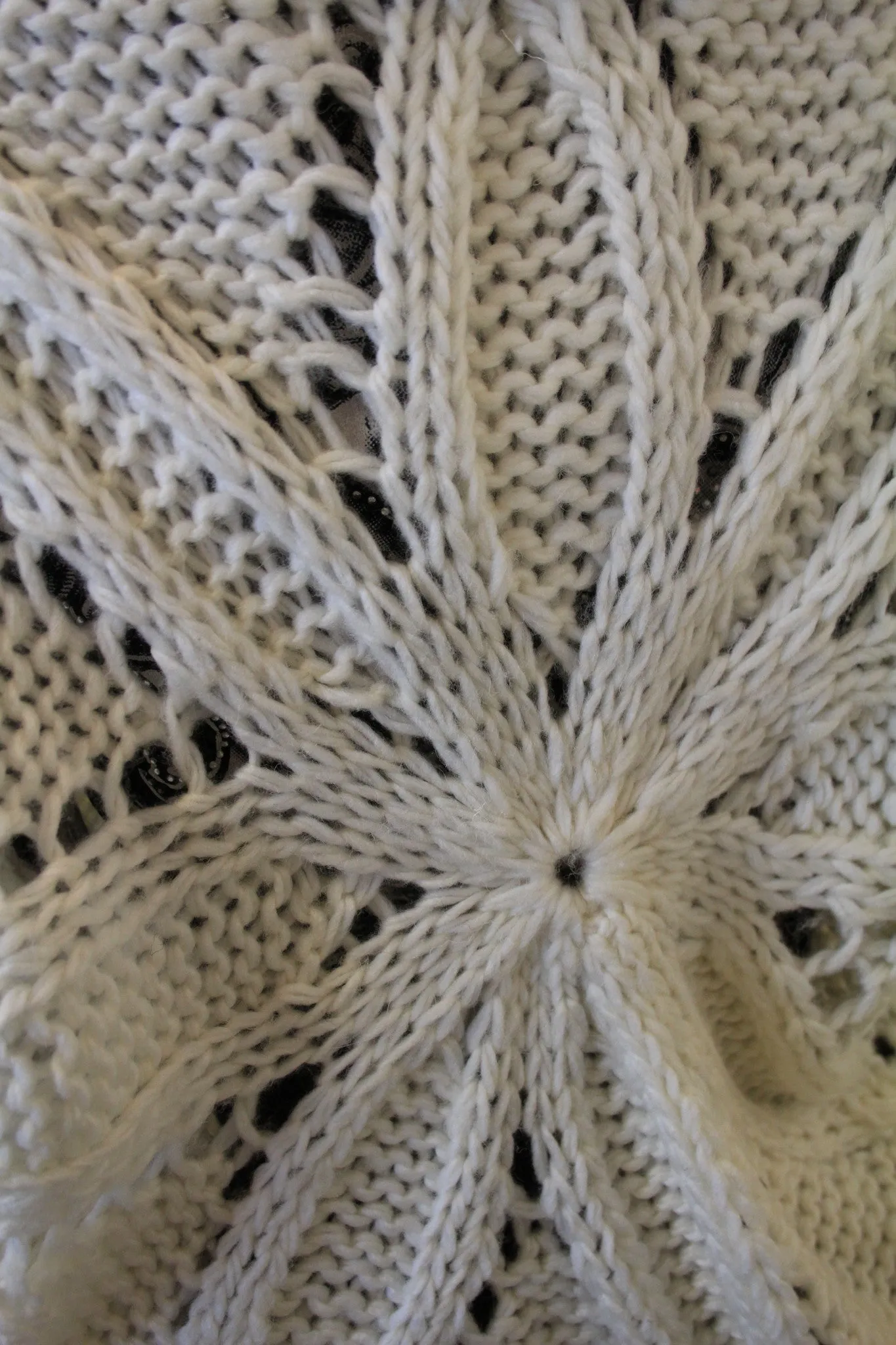 Lily | Crochet Beige Sweater Cardigan