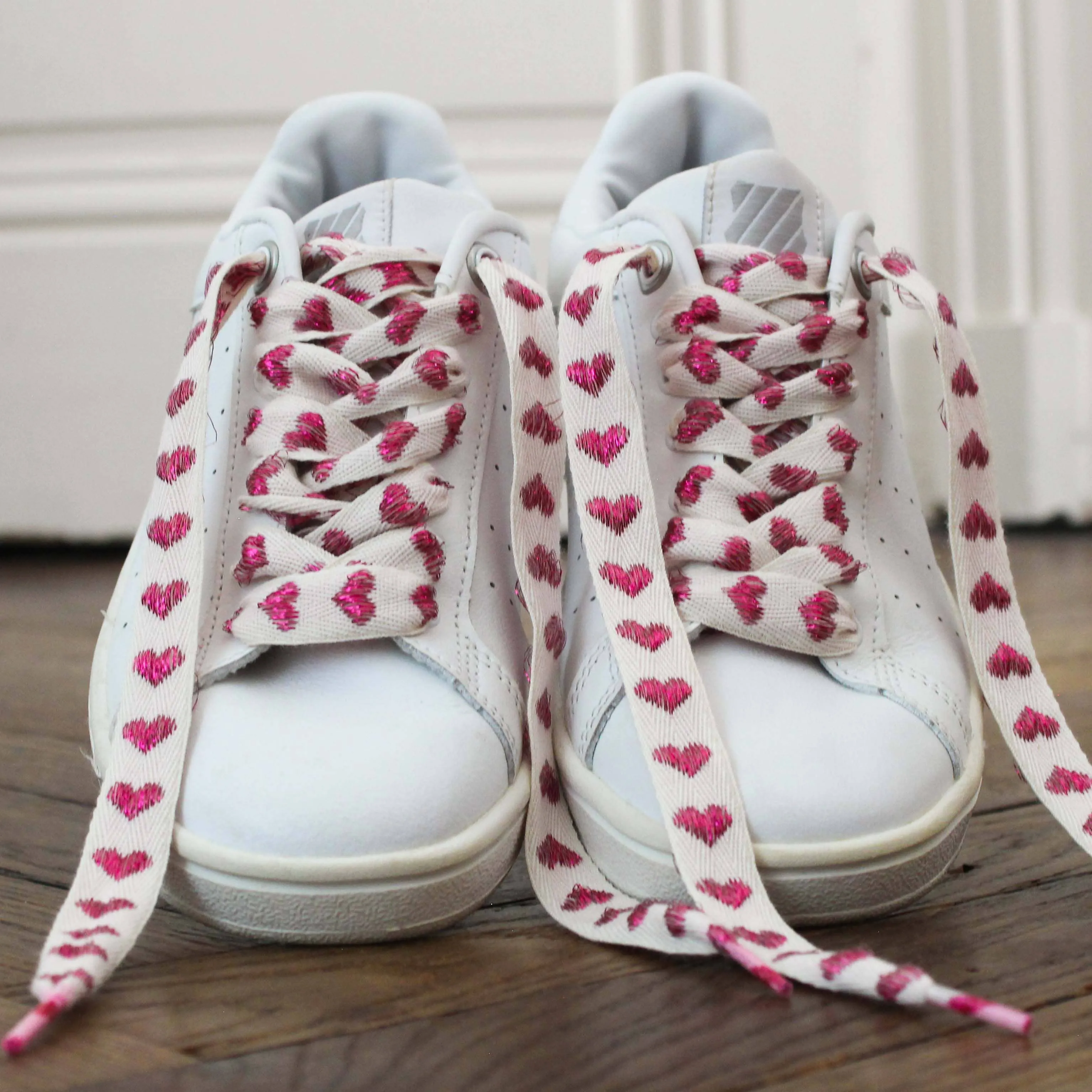 Linen Shoelaces With Hearts