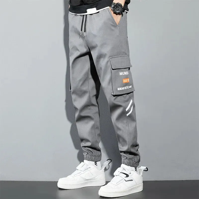 Men's Camo Cargo Pants - Streetwear Casual Pants in Green Camouflage