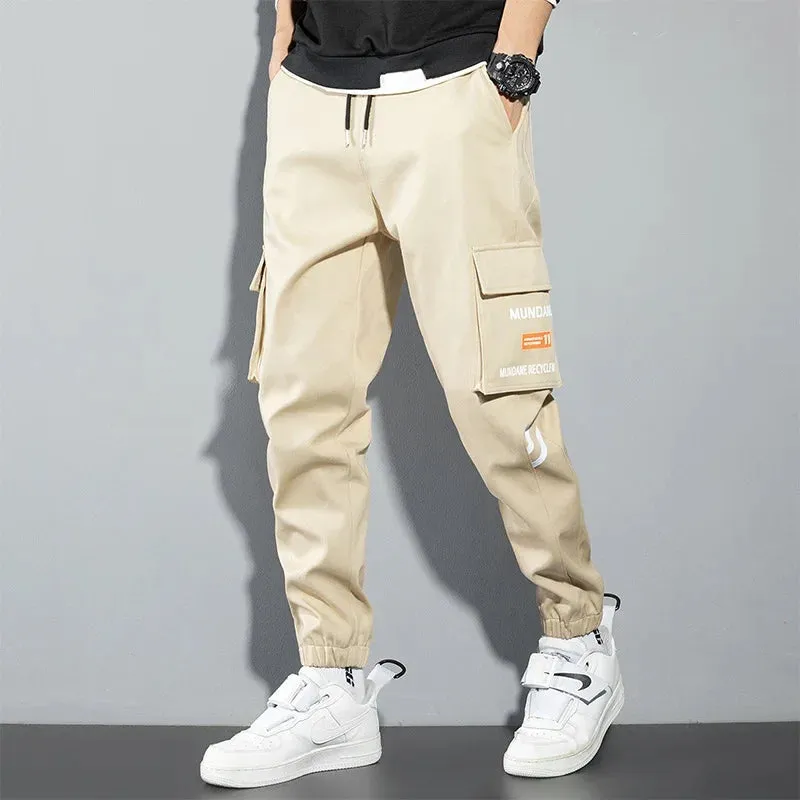 Men's Camo Cargo Pants - Streetwear Casual Pants in Green Camouflage