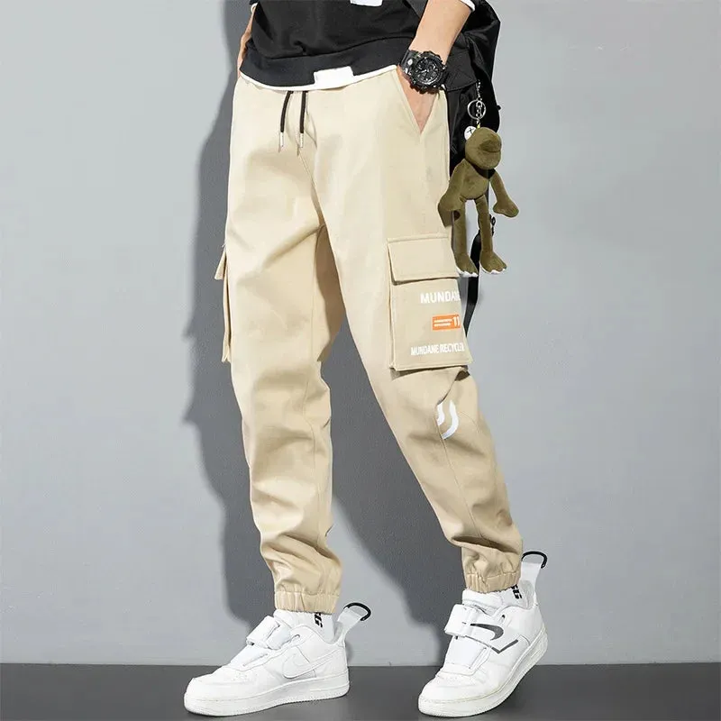 Men's Camo Cargo Pants - Streetwear Casual Pants in Green Camouflage