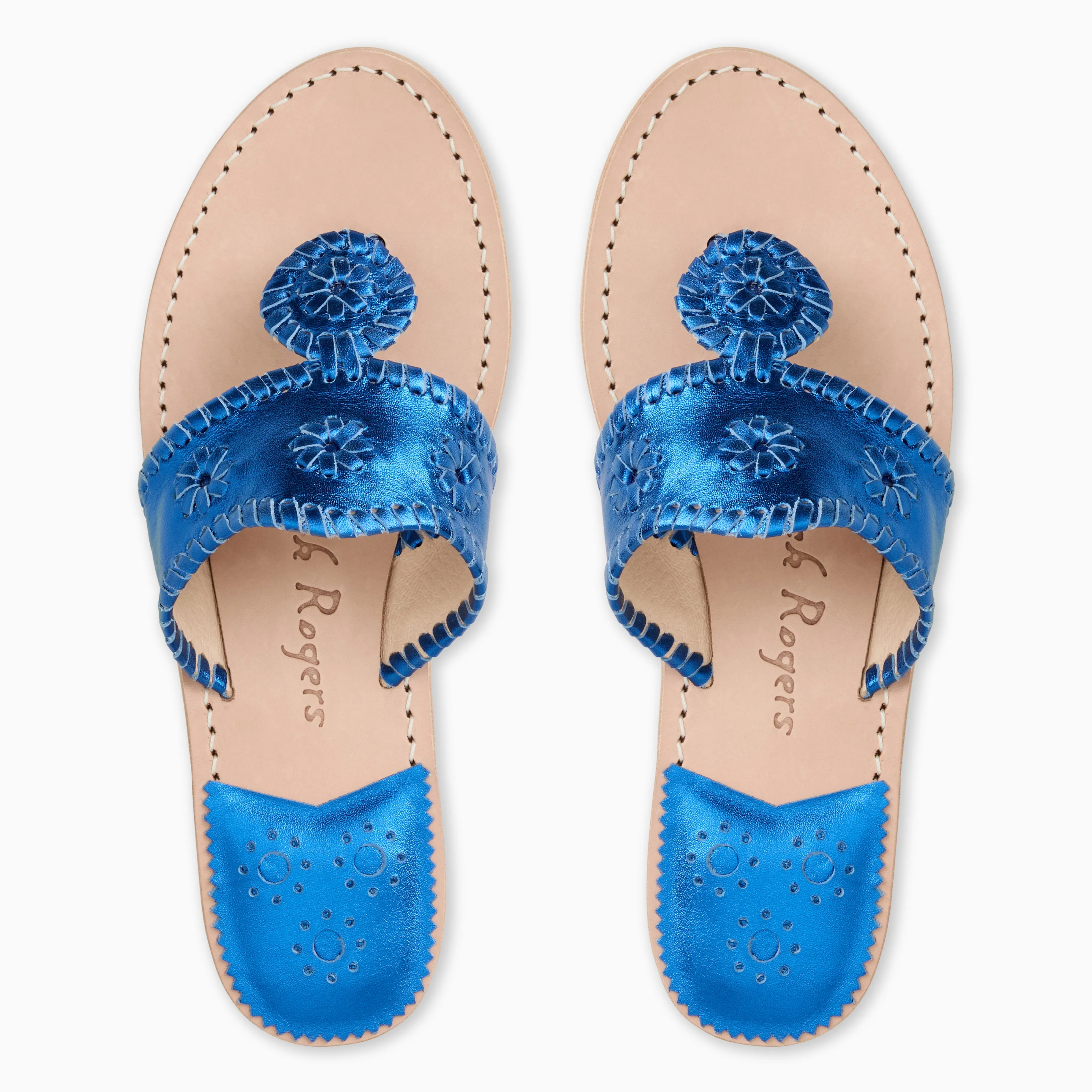 Metallic Jacks Flat Sandal