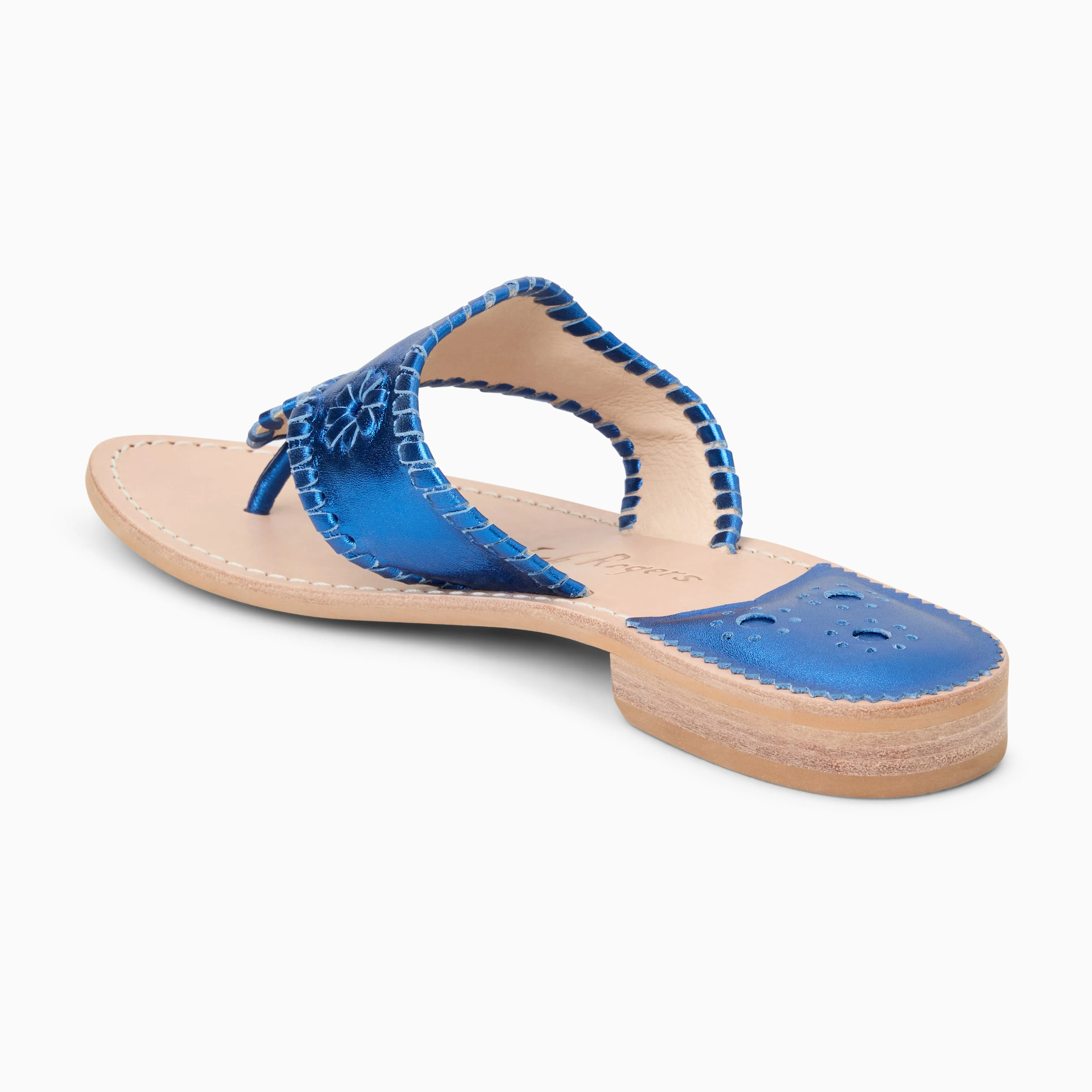 Metallic Jacks Flat Sandal