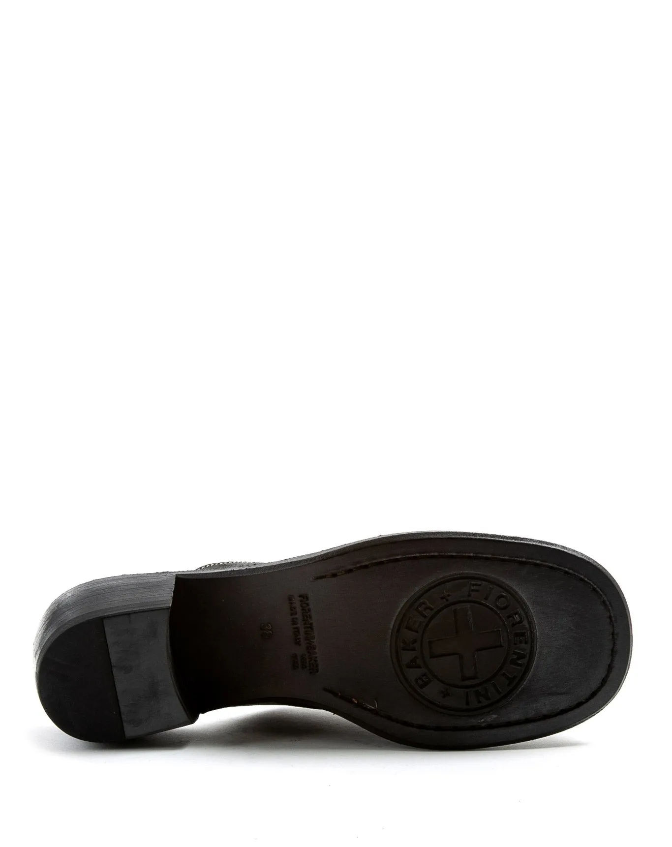 MIND Black Leather Clogs