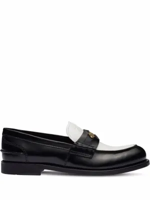 Miu Miu leather penny loafers