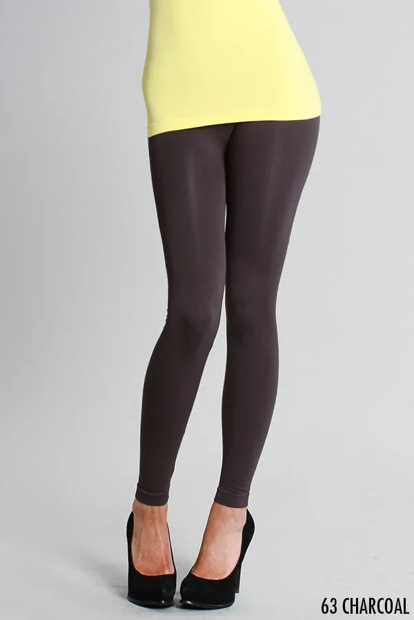 Niki Biki | Ankle Length Solid Leggings Charcoal
